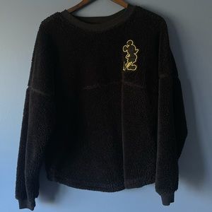 Disneyland park exclusive black Sherpa Mickey Mouse jersey